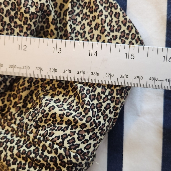 Old Navy Womens Medium Leopard Print Bathing Suit. Spaghetti Straps - Picture 8 of 13
